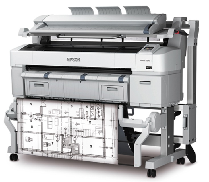 Máy in Epson SureColor SC-T5270DMFP, 36-inch Dual Roll Model with Built in Scanner (C11CD40411ED)
