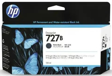 Mực in HP 727B 130-ml Matte Black DesignJet Ink Cartridge (3WX13A)