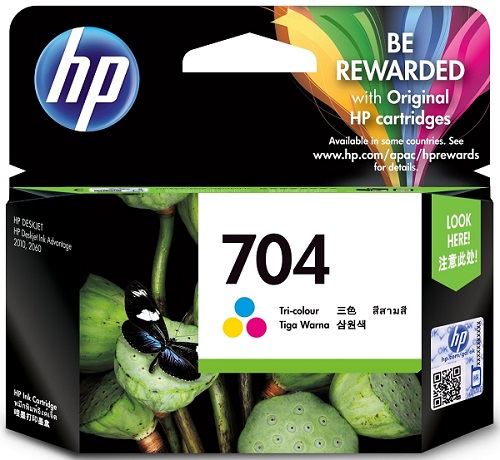 Mực in HP 704 Tri-color Original Ink Advantage Cartridge (CN693AA)