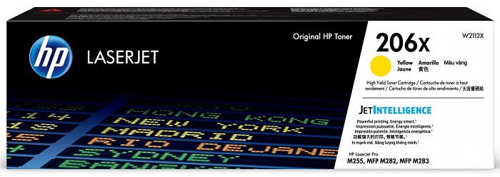 Mực in HP 206X High Yield Yellow Original LaserJet Toner Cartridge (W2112X)