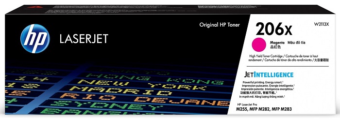 Mực in HP 206X High Yield Magenta Original LaserJet Toner Cartridge (W2113X)