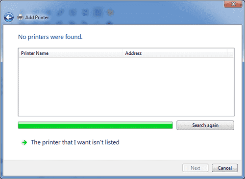  chọn The printer that I want isn’t listed