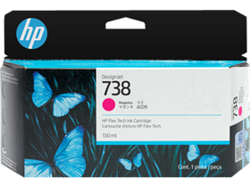 Mực in HP 738 130-ml Magenta DesignJet Ink Cartridge (498N6A)