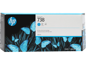 Mực in HP 738 300-ml Cyan DesignJet Ink Cartridge (676M6A)