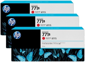 Mực in HP 771 3-pack 775-ml Chromatic Red DesignJet Ink Cartridges (B6Y24A)- trôi date