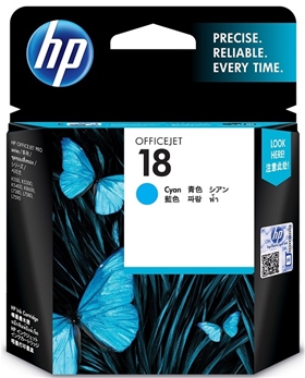 Mực in HP 18 Cyan Officejet Ink Cartridge (C4937A)