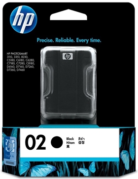 Mực in HP 02 Black Original Ink Cartridge (C8721WA)