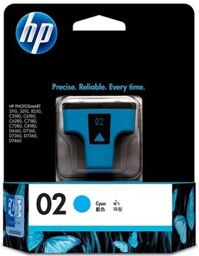 Mực in HP 02 Cyan Original Ink Cartridge (C8771WA)