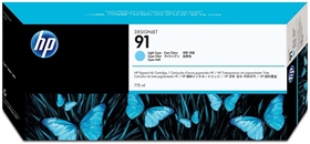 Mực in HP 91 775-ml Light Cyan DesignJet Pigment Ink Cartridge (C9470A)