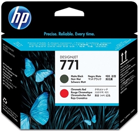Đầu in HP 771 Matte Black/Chromatic Red DesignJet Printhead (CE017A)