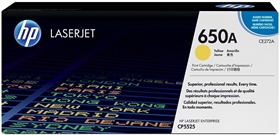 Mực in HP 650A Yellow Original LaserJet Toner Cartridge (CE272A)