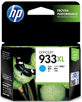 Mực in HP 933XL High Yield Cyan Original Ink Cartridge (CN054AA)