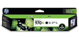 HP 970XL High Yield Black Original Ink Cartridge (CN625AA)