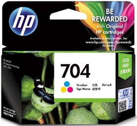 Mực in HP 704 Tri-color Original Ink Advantage Cartridge (CN693AA)