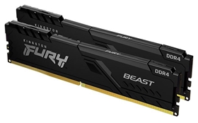 RAM PC Kingston KIT 16G (2x8G) DDR4-2666 CL16 FURY Beast Black (KF426C16BBK2/16)