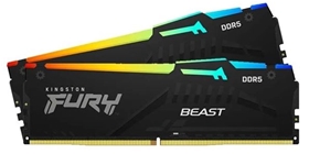 RAM PC Kingston KIT 32GB (2x16G) D5-5200 -40 FURY Beast RGB (KF552C40BBAK2-32)