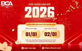 BCA Thông Báo Lịch Nghỉ Tết Dương Lịch Năm 2026