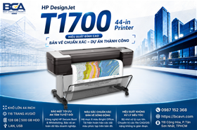 HP DesignJet T1700: In CAD/GIS Siêu Tốc Và Bảo Mật