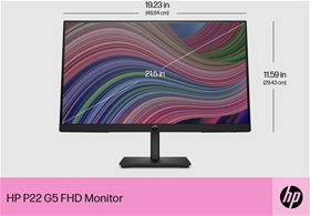 Cấu tạo màn hình HP P22v G5 21.45 inch FHD Monitor (64V81AA)