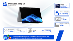 Khám phá sức mạnh NPU 47 TOPS trên HP OmniBook X Flip 14: Xử lý tác vụ AI mượt mà đến mức nào?