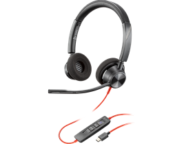 Tai nghe Poly Blackwire 3320 Stereo Microsoft Teams Certified USB-C Headset +USB-C/A Adapter (8X220AA)