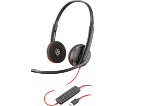 Tại nghe Poly Blackwire 3220 Stereo USB-C Headset +USB-C/A Adapter (Bulk) (8X228A6)